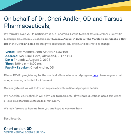 YOD  Tarsus Dinner 8-7-25